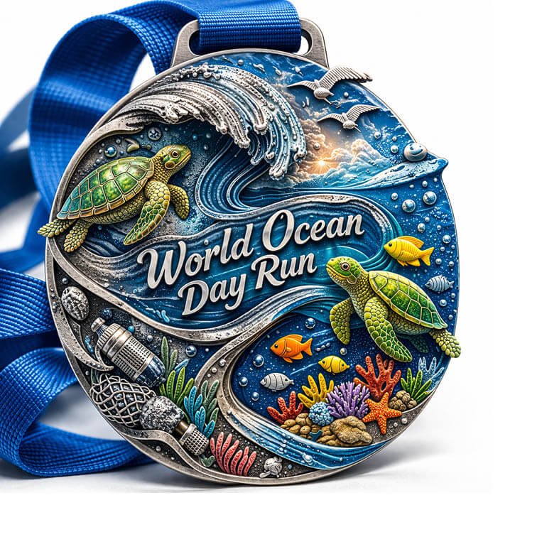 LAUF WEITER World Ocean Day Run Medaille