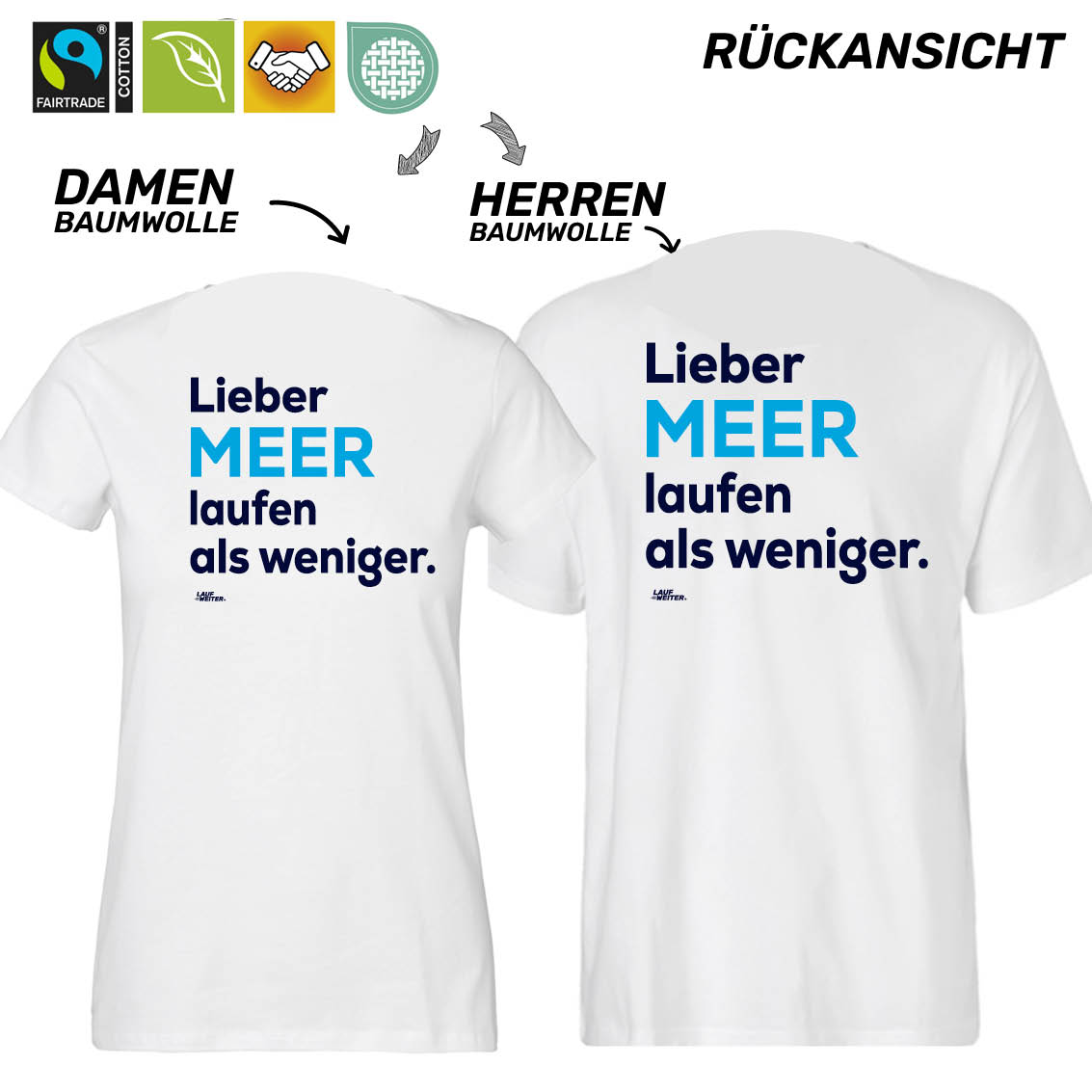 LAUF WEITER World Ocean Day Run Baumwolle Shirt