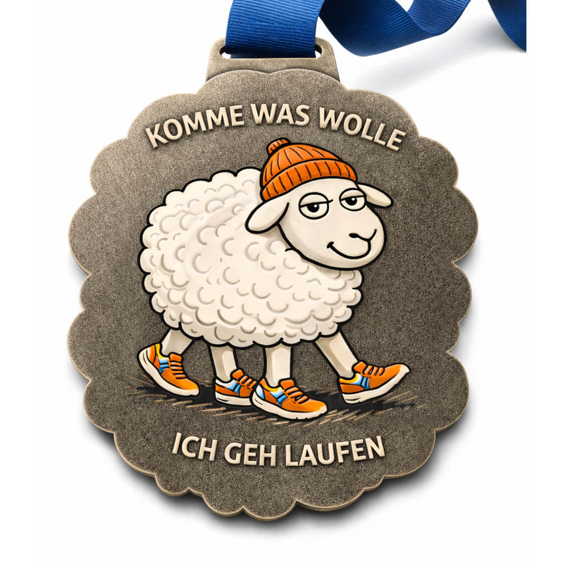 LAUF WEITER Schaf Run Medaille