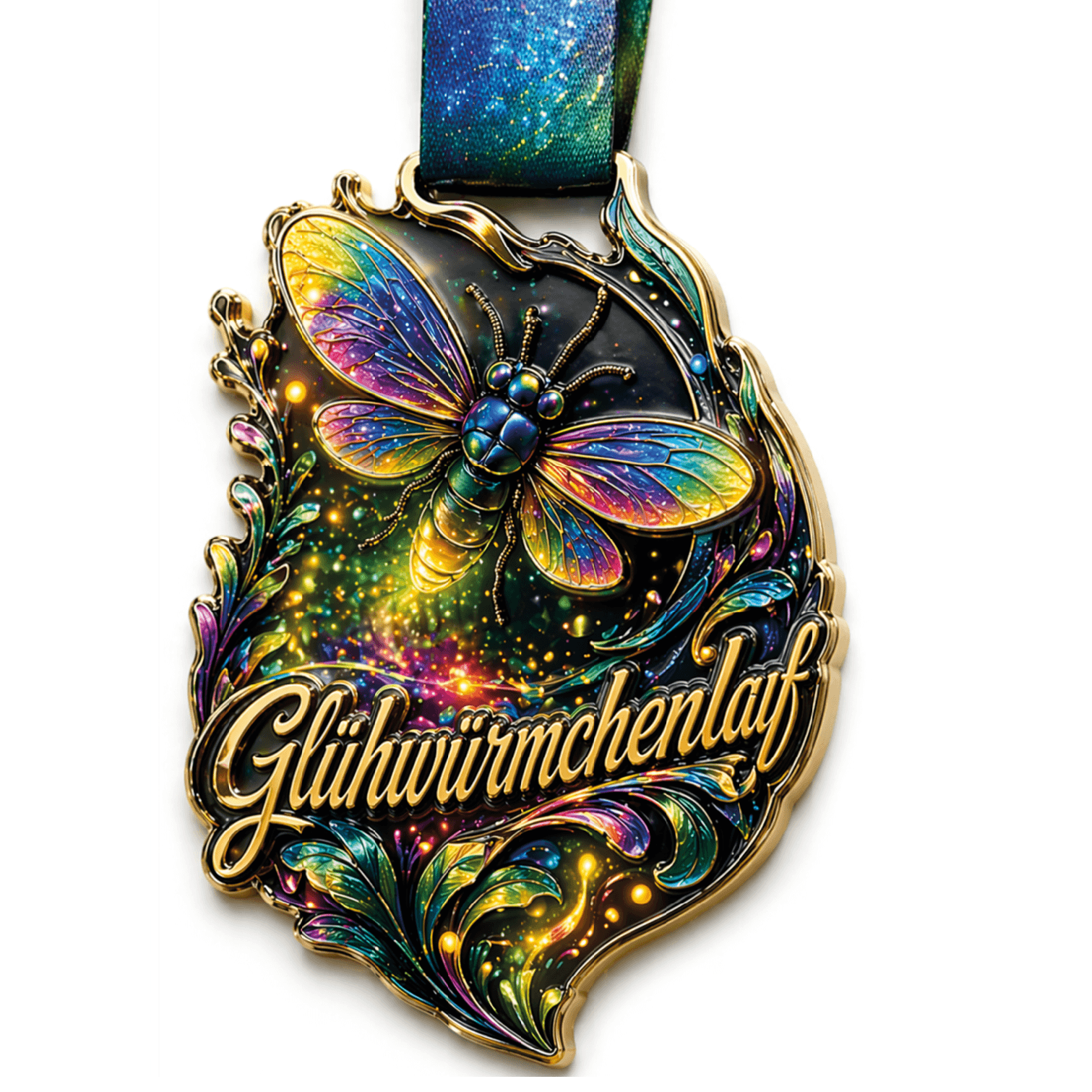 LAUF WEITER Gl&uuml;hw&uuml;rmchen Lauf 2026 Medaille