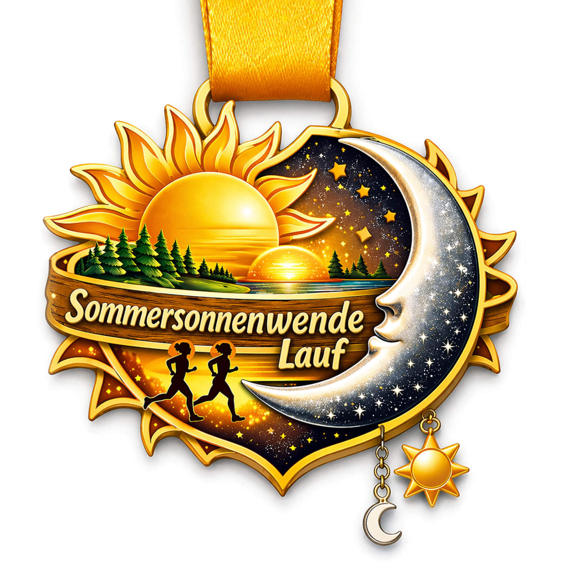 LAUF WEITER Sommersonnenwende Lauf Medaille