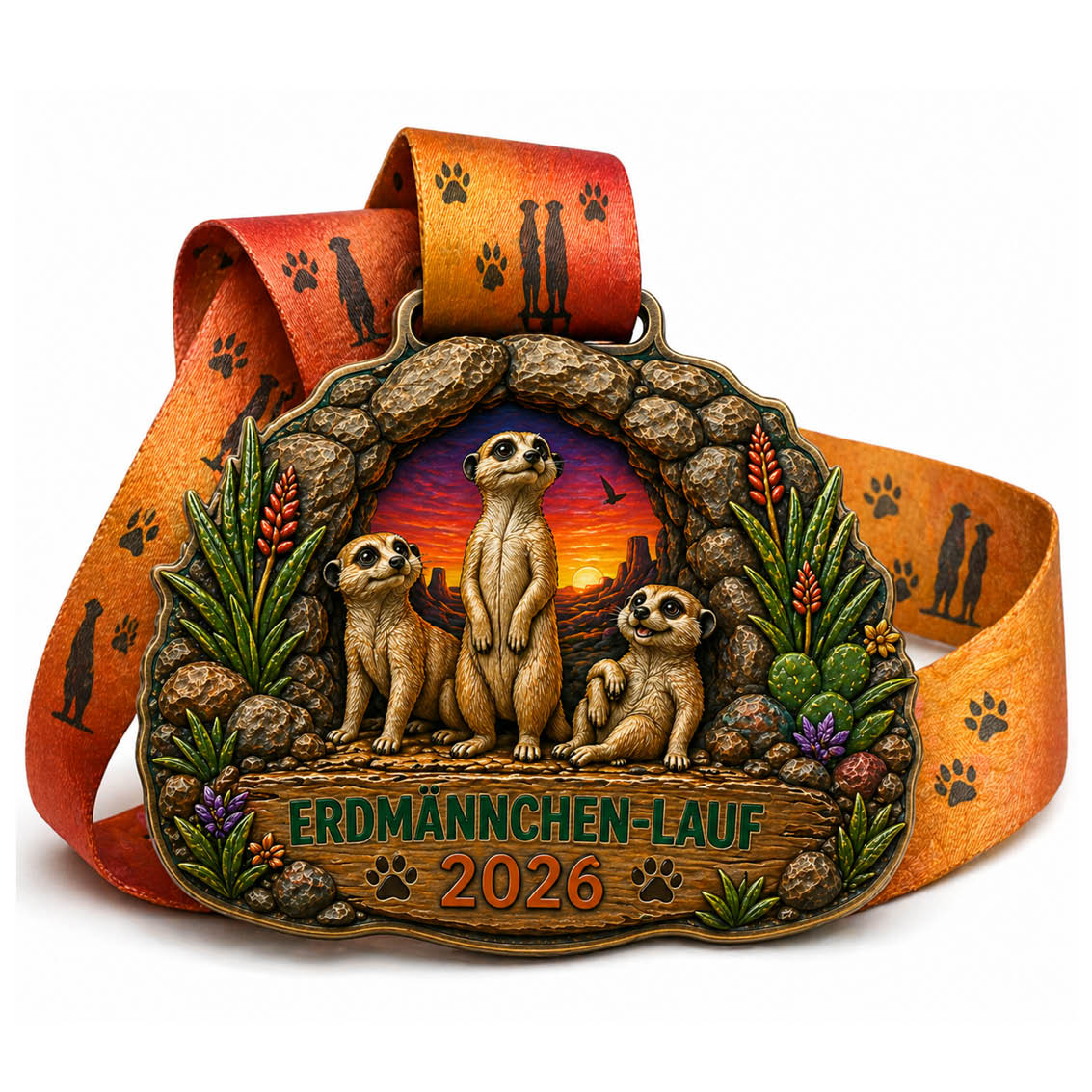 LAUF WEITER Erdm&auml;nnchen Lauf Medaille