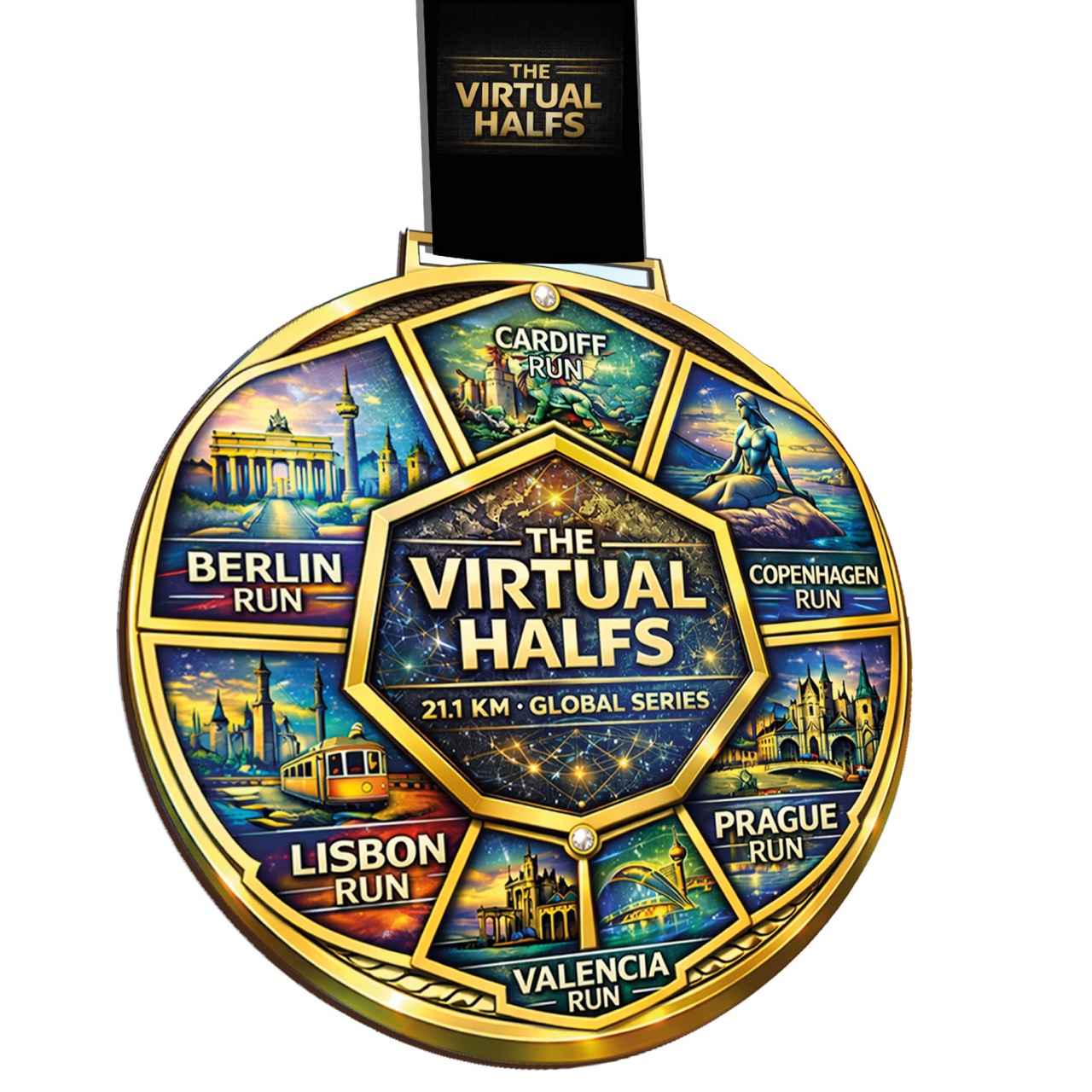 LAUF WEITER Valencia Run Medaille Serie