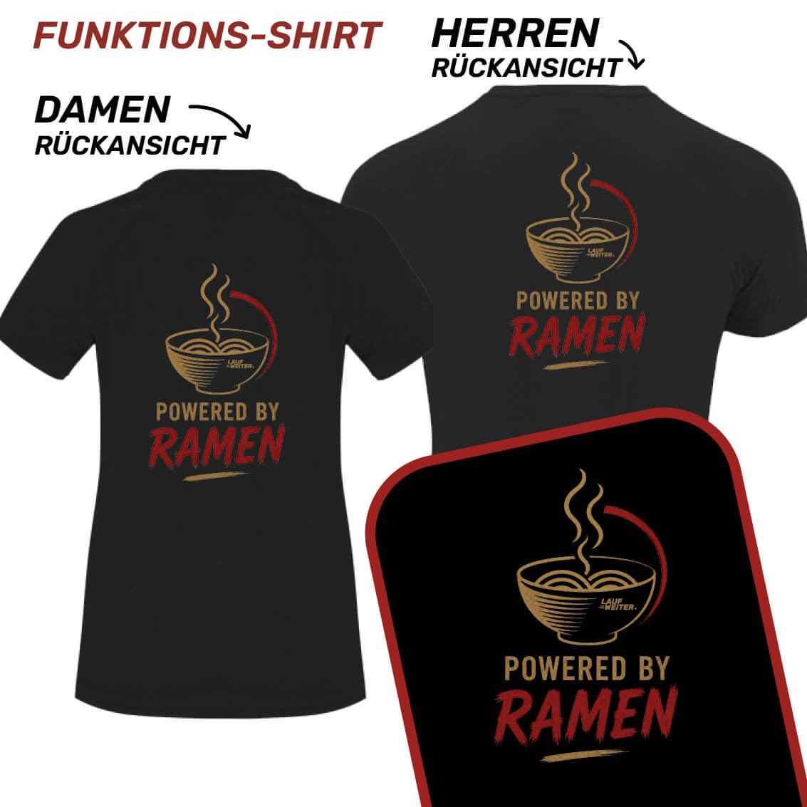 LAUF WEITER Ramen Run T-Shirts