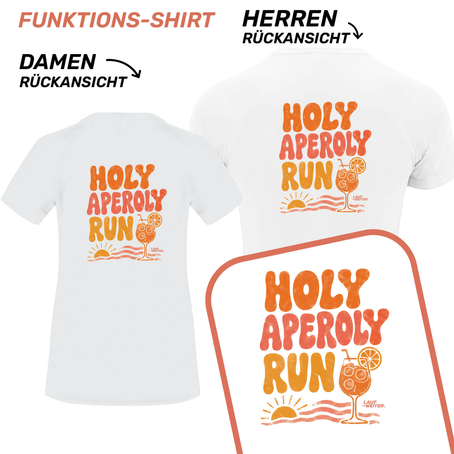 LAUF WEITER Holy Aperoly Run T-Shirts