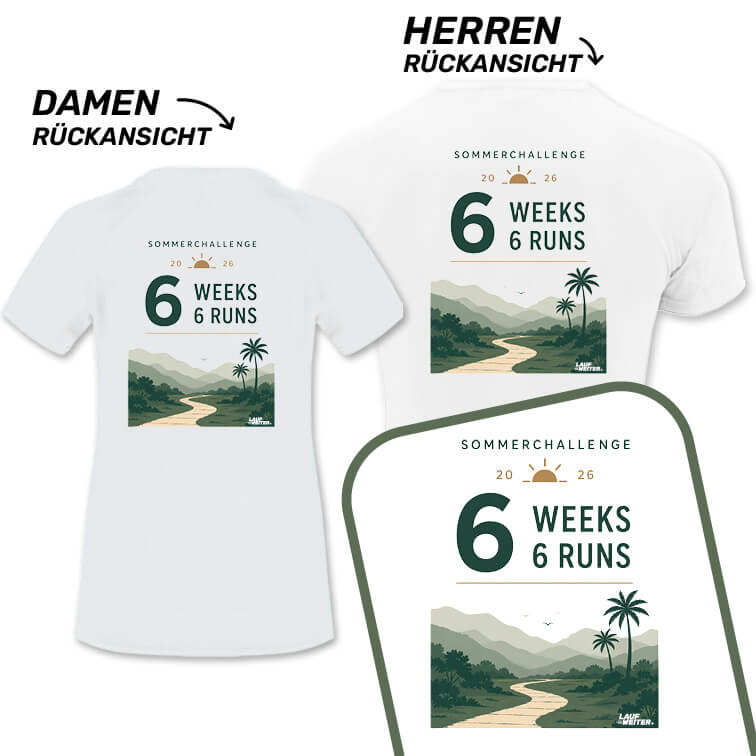 LAUF WEITER 6 Weeks - 6 Runs T-Shirts