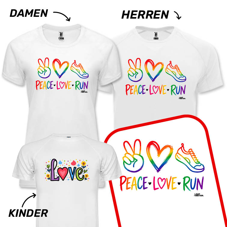 LAUF WEITER Love is Love T-Shirts