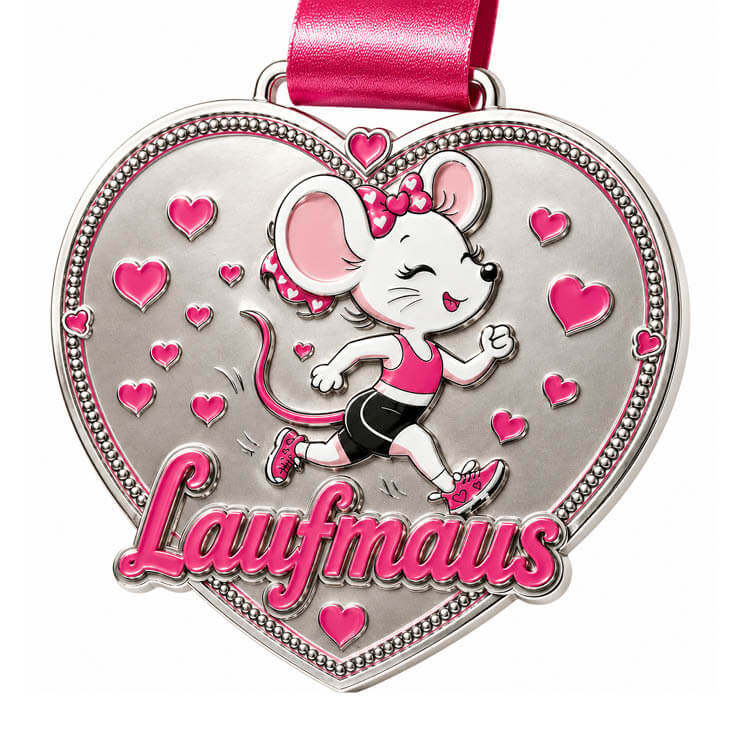 LAUF WEITER Laufmaus Medaille