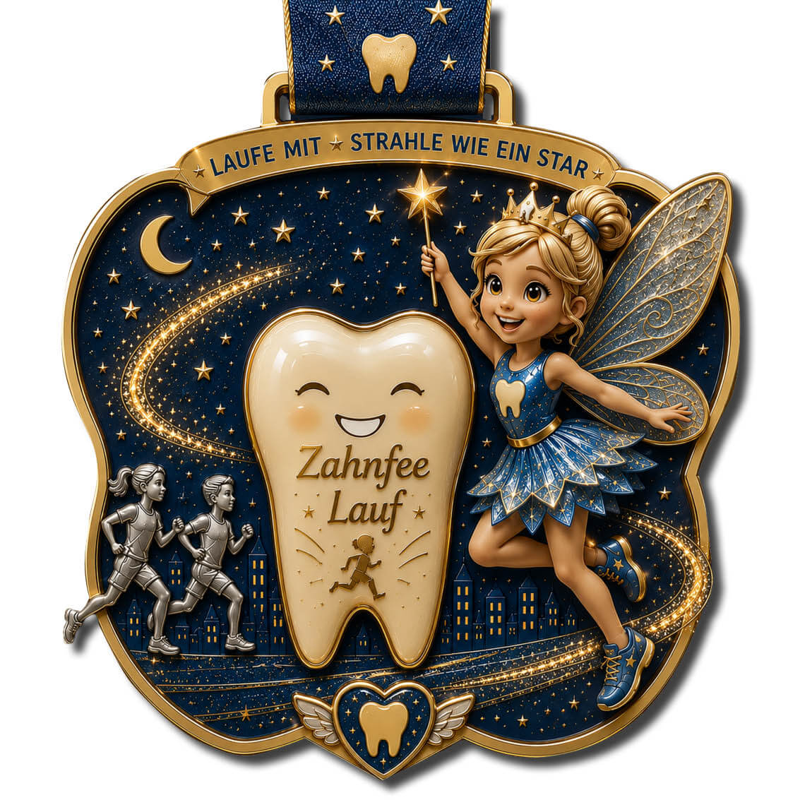 LAUF WEITER Zahnfee-Lauf Medaille