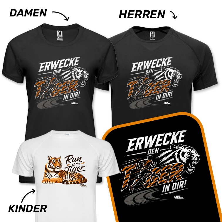 LAUF WEITER Run of the Tiger T-Shirts
