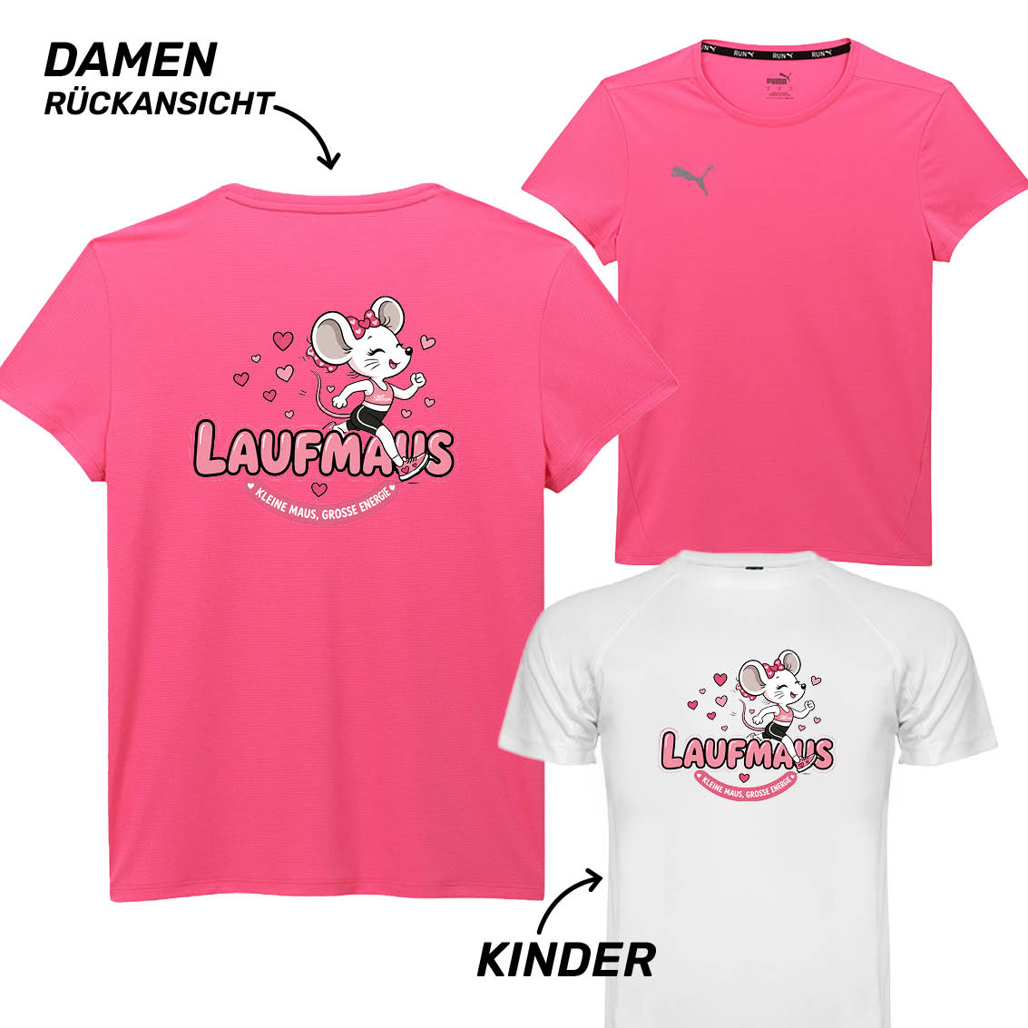 LAUF WEITER Laufmaus Puma T-Shirt