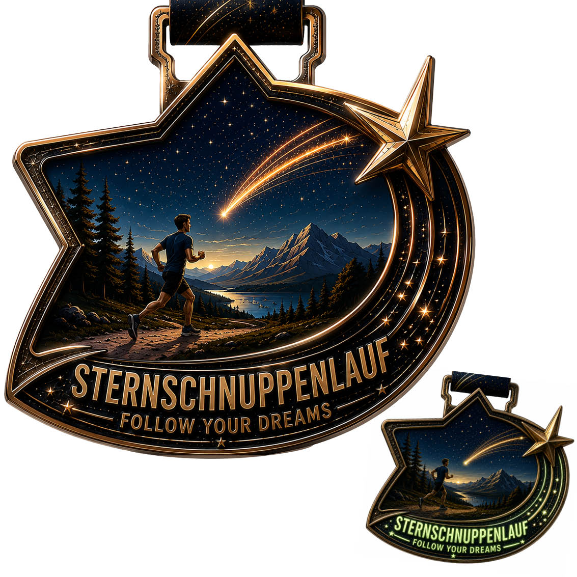 LAUF WEITER Sternschnuppen Lauf Medaille
