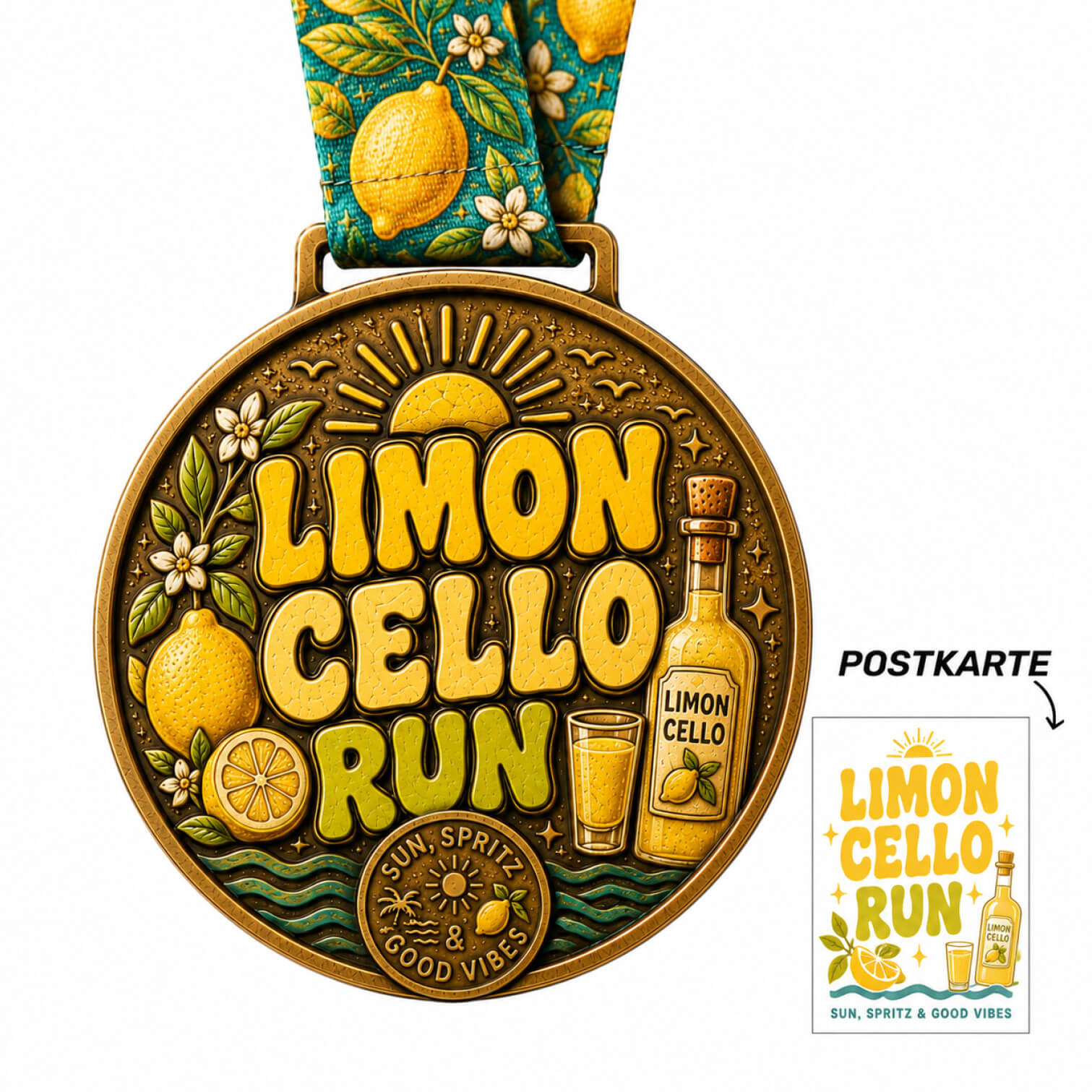 LAUF WEITER Limoncello Run Medaille