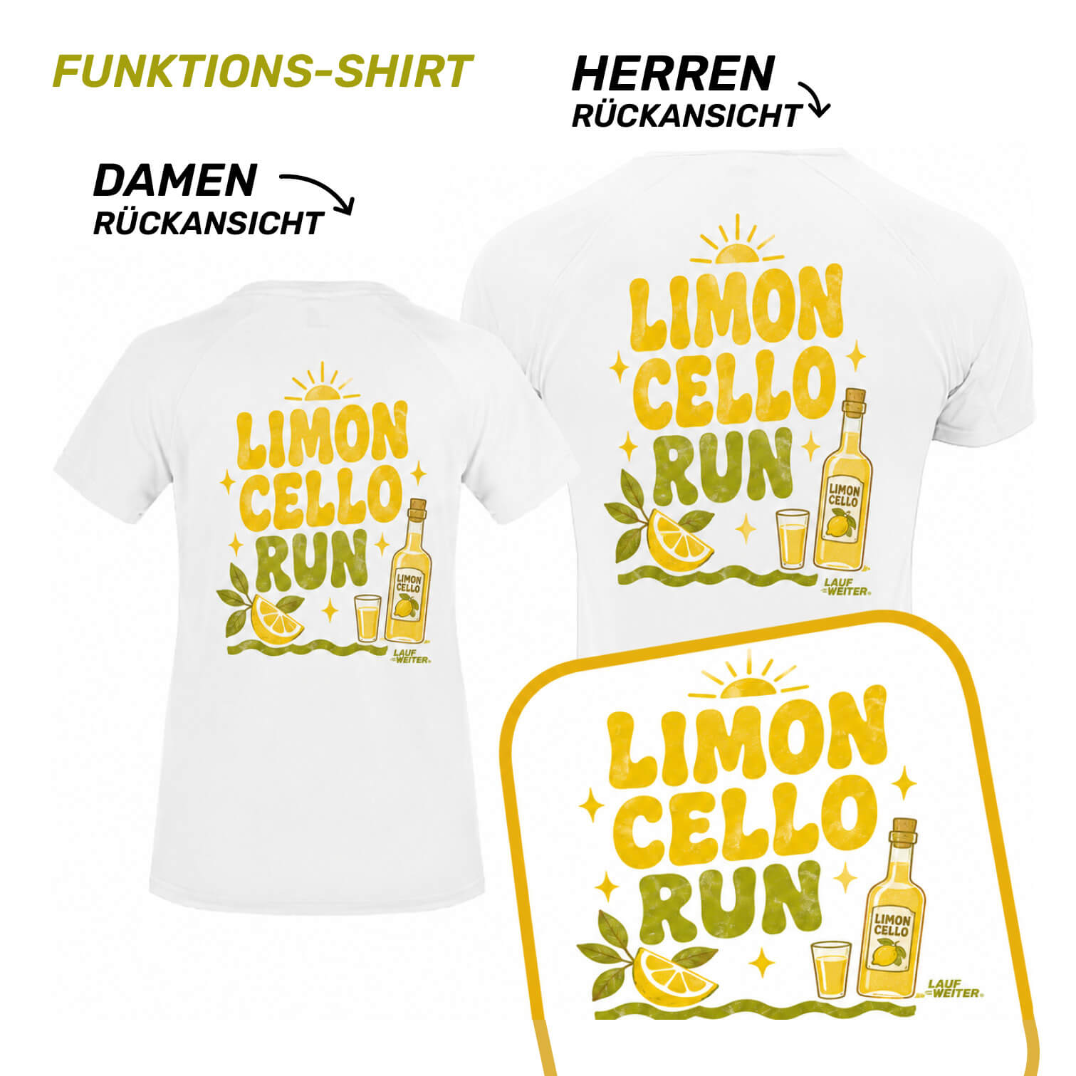 LAUF WEITER Limoncello Run T-Shirts