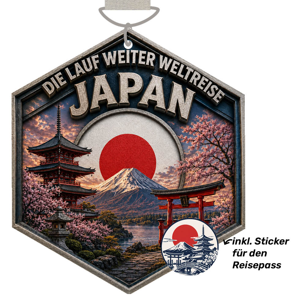LAUF WEITER Japan Medaille