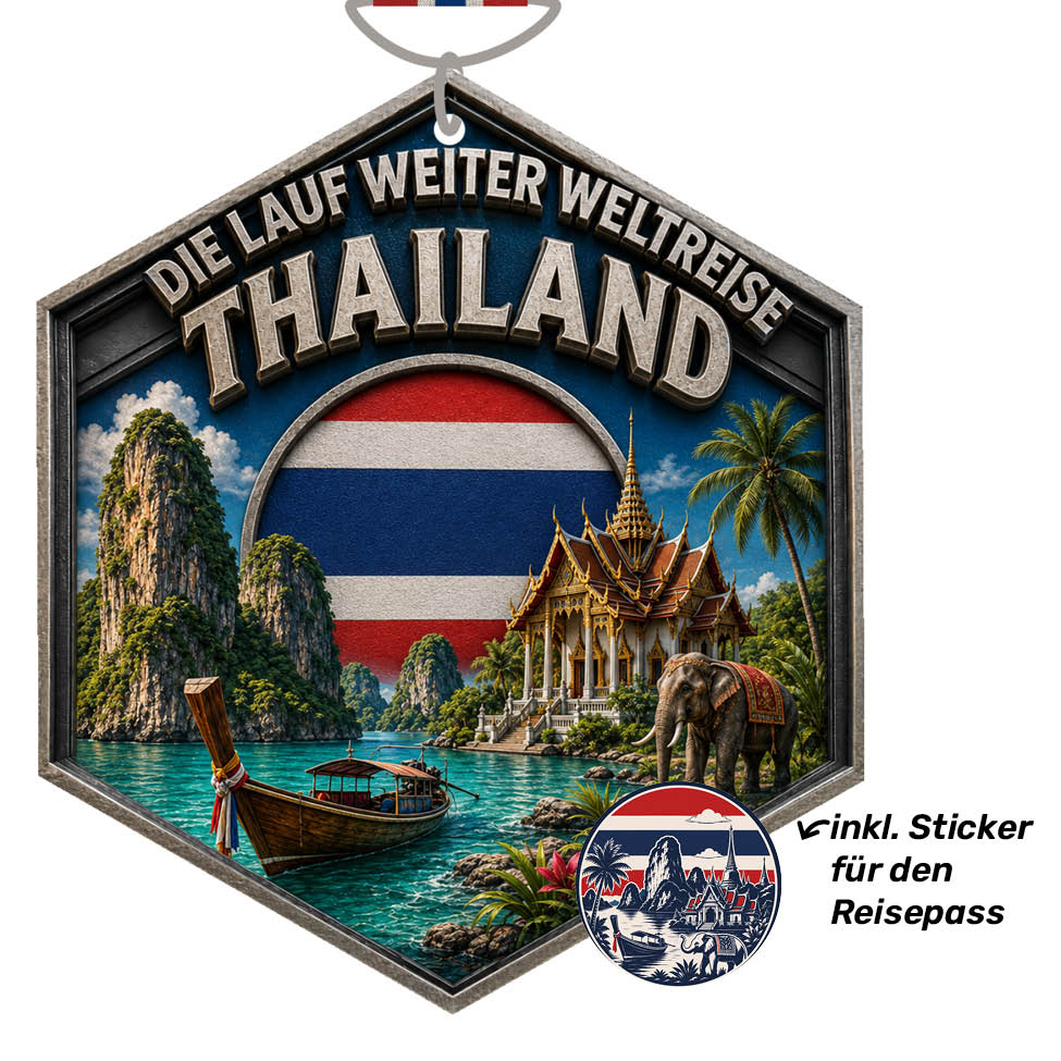 LAUF WEITER Thailand Medaille