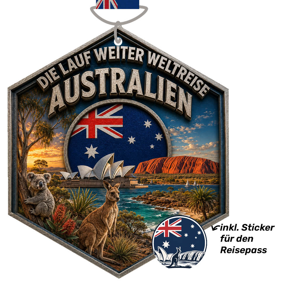 LAUF WEITER Australien Medaille