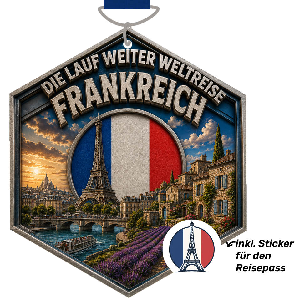 LAUF WEITER Frankreich Medaille