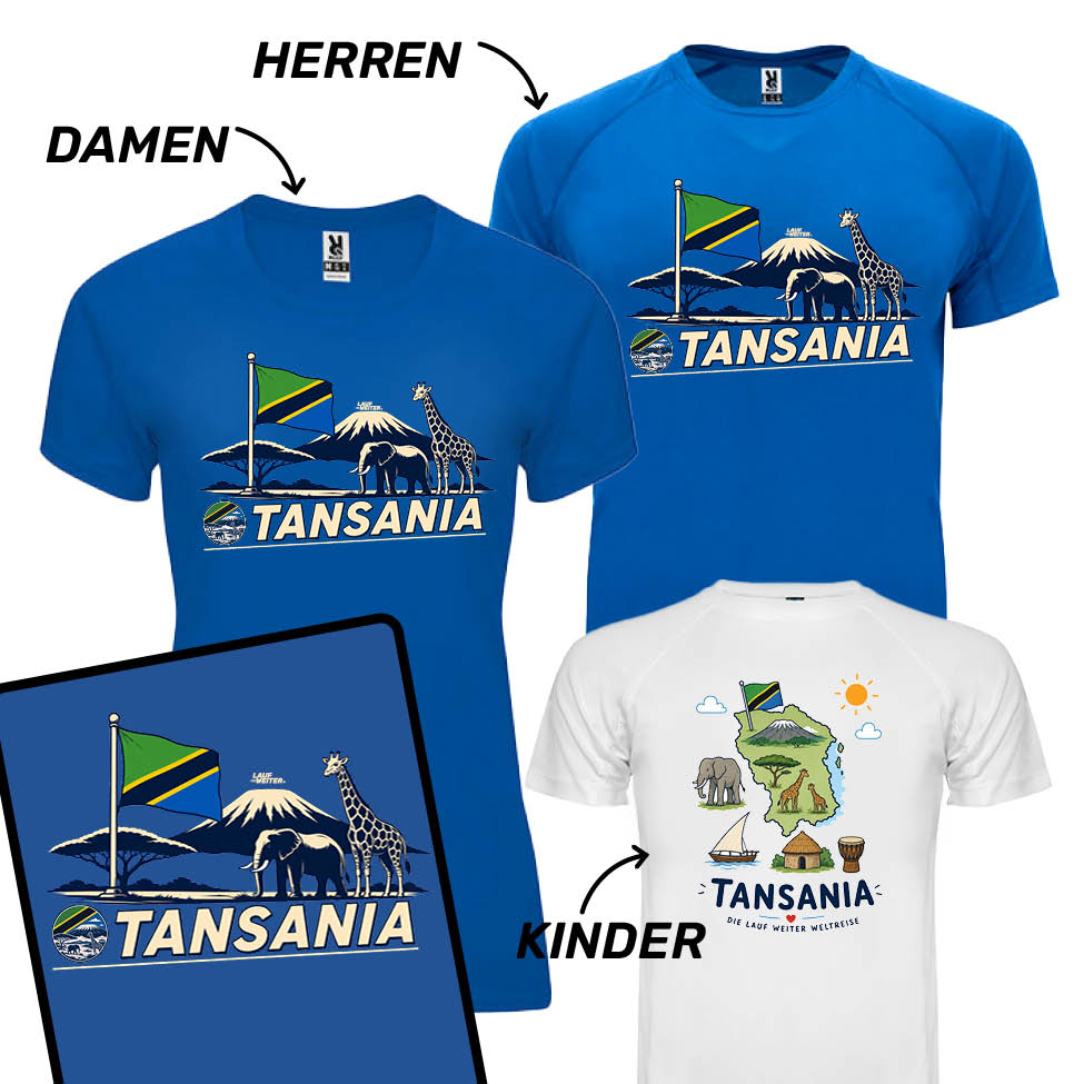 LAUF WEITER Tansania T-Shirts