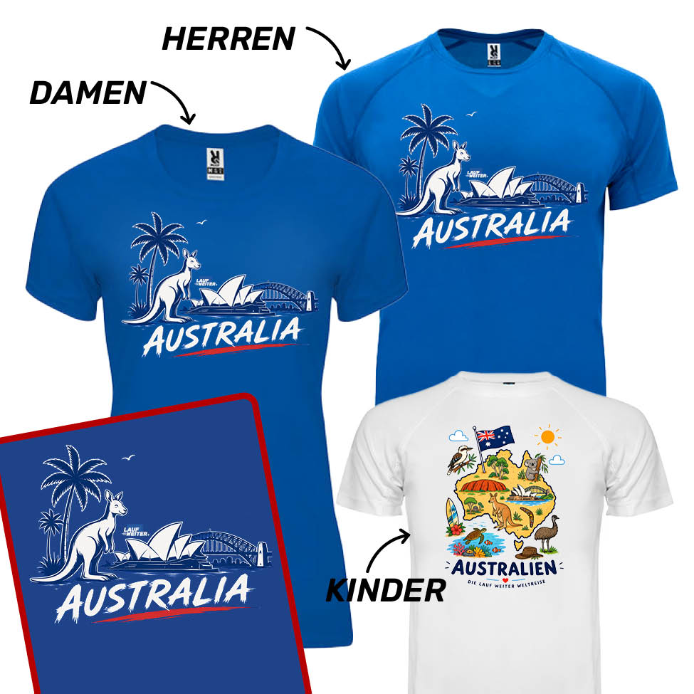 LAUF WEITER Australien T-Shirts