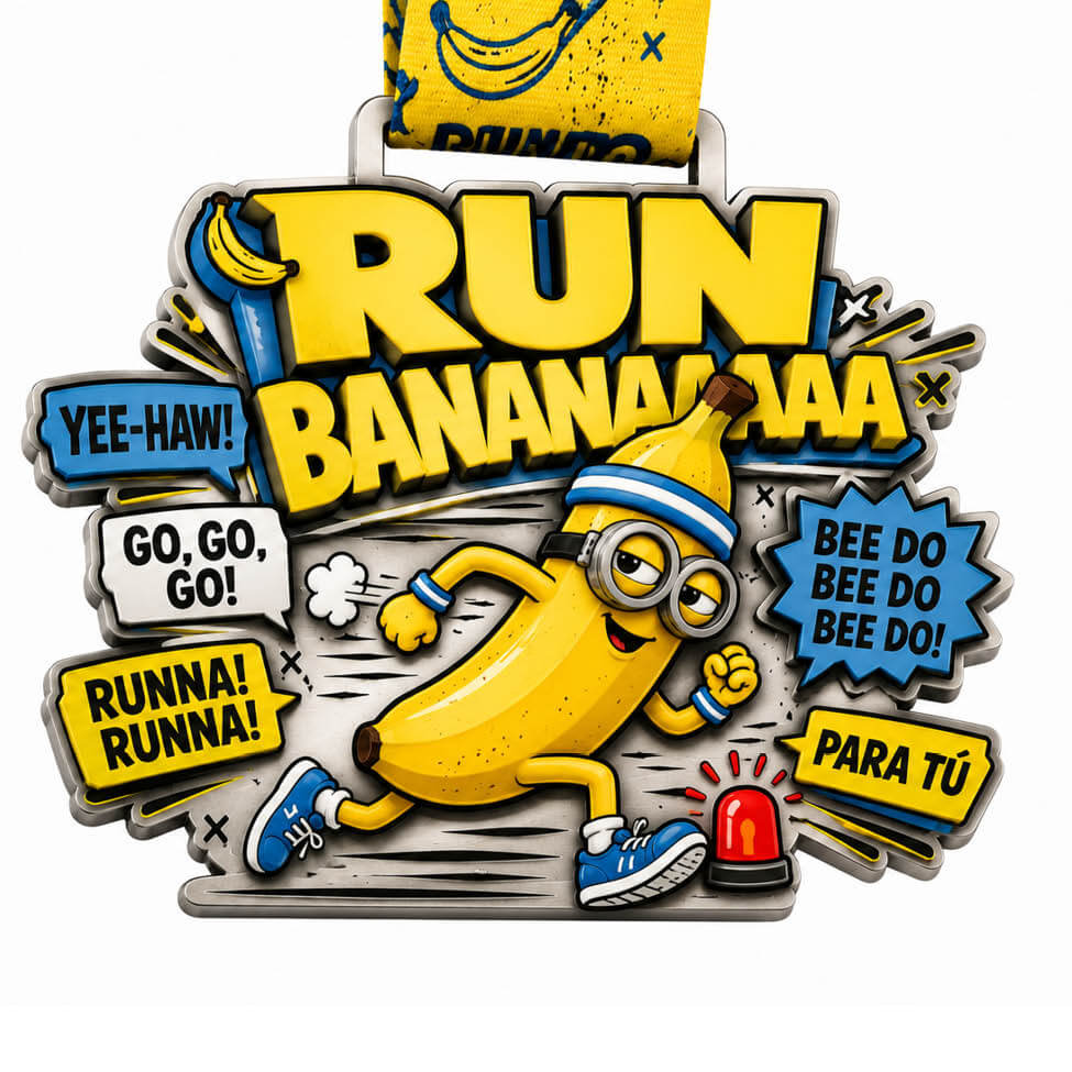 LAUF WEITER RUN-BANAAANAAAA Medaille