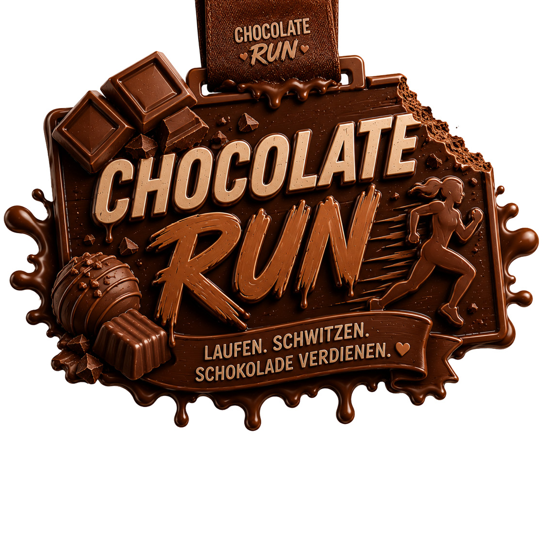 LAUF WEITER Chocolate Run Medaille