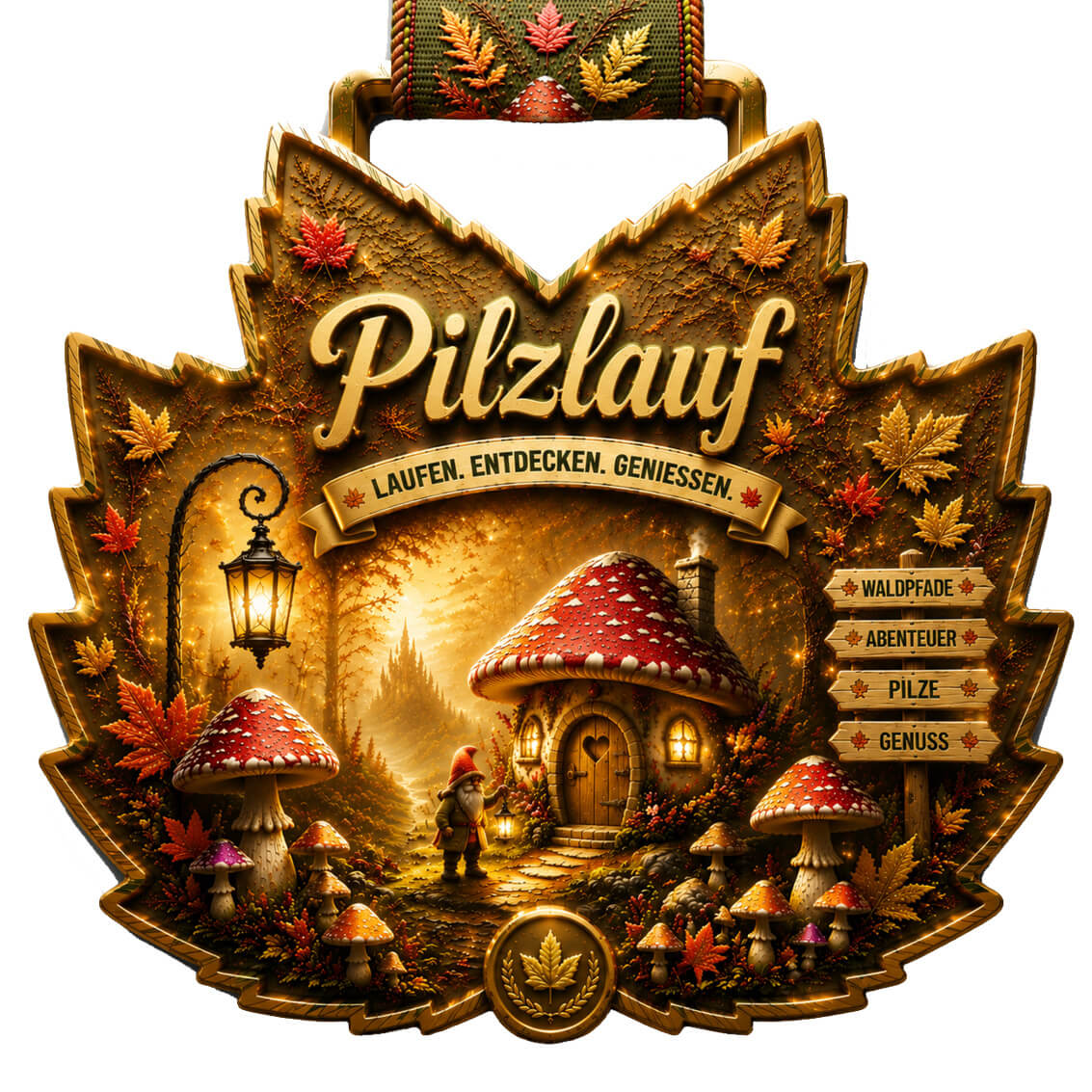 LAUF WEITER Pilzlauf Medaille