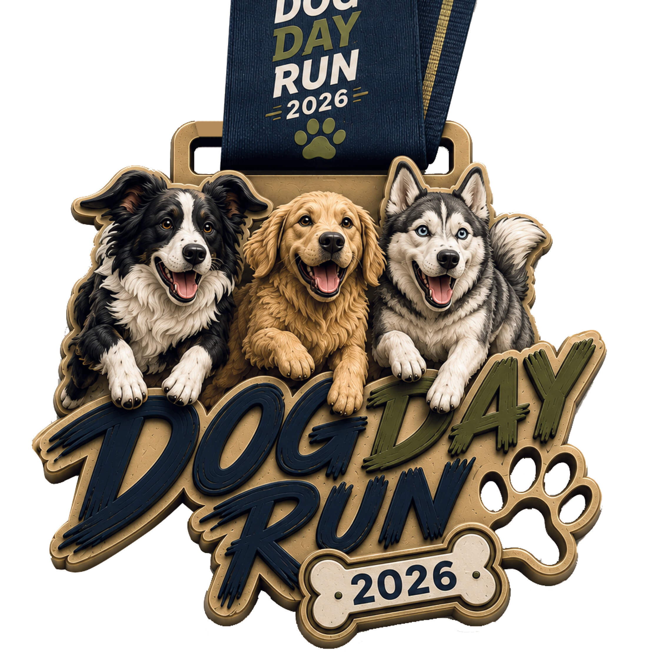 LAUF WEITER Dog Day Run Medaille