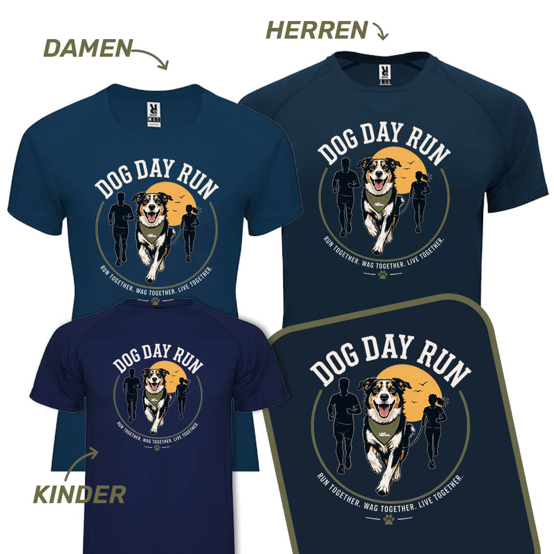 LAUF WEITER Dog Day Run T-Shirts