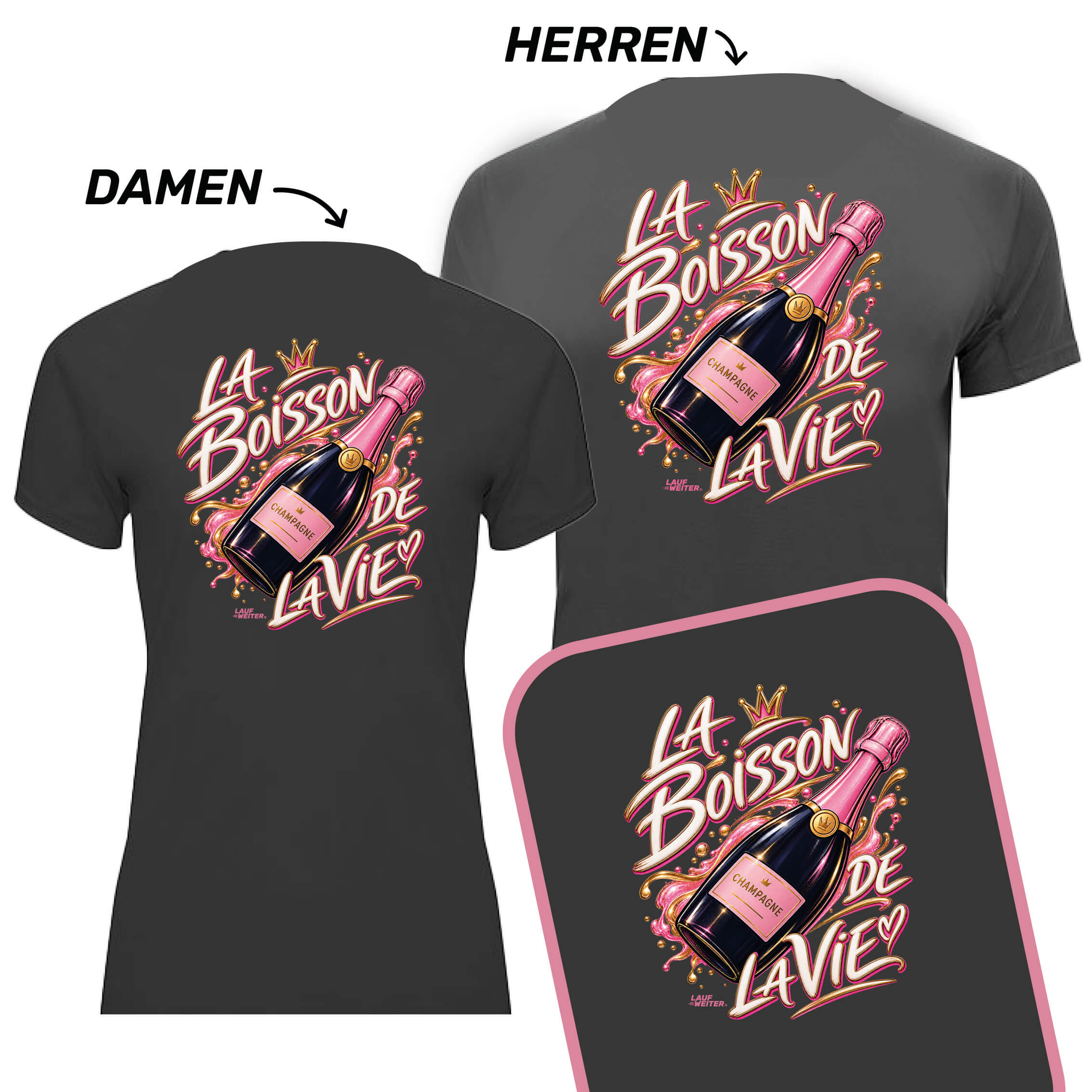 LAUF WEITER Champagner Run T-Shirts