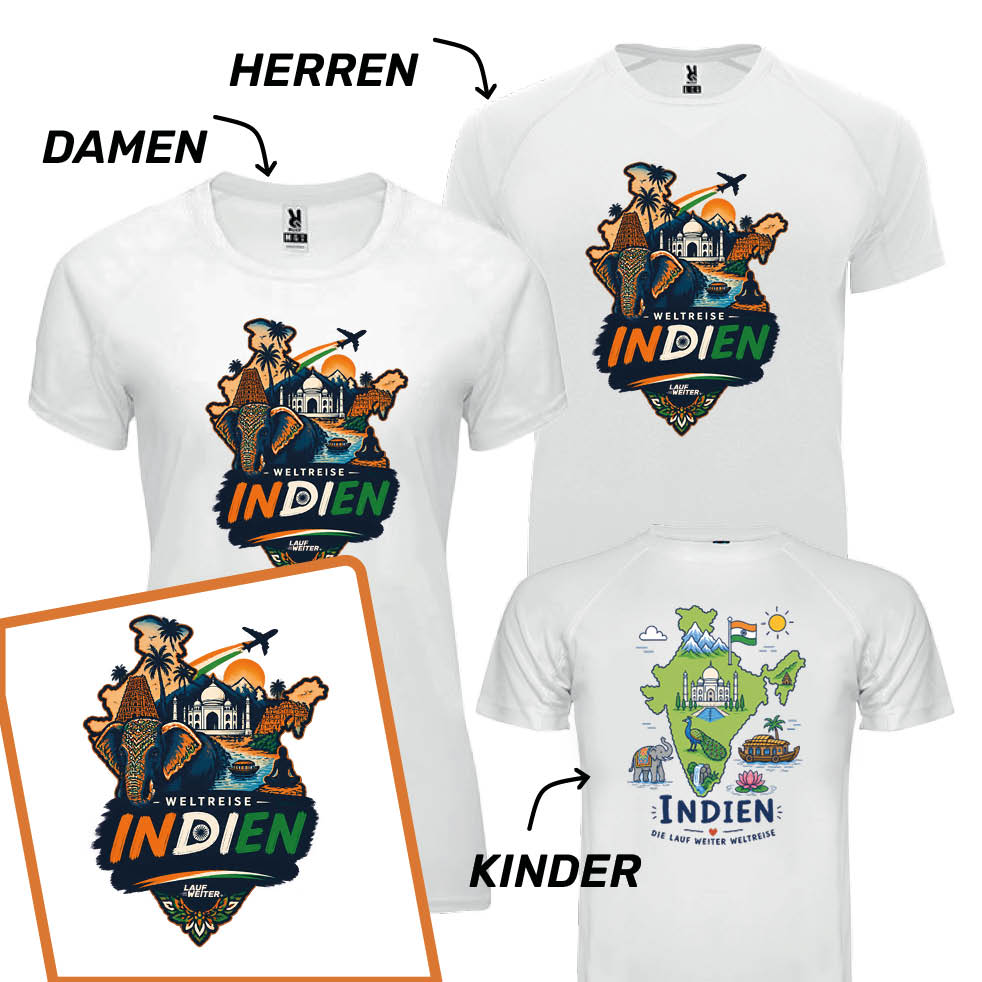 LAUF WEITER Indien T-Shirts