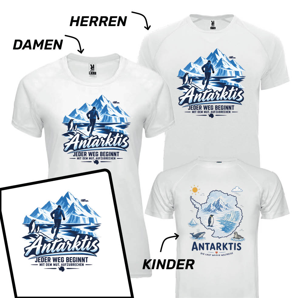 LAUF WEITER Antarktis T-Shirts