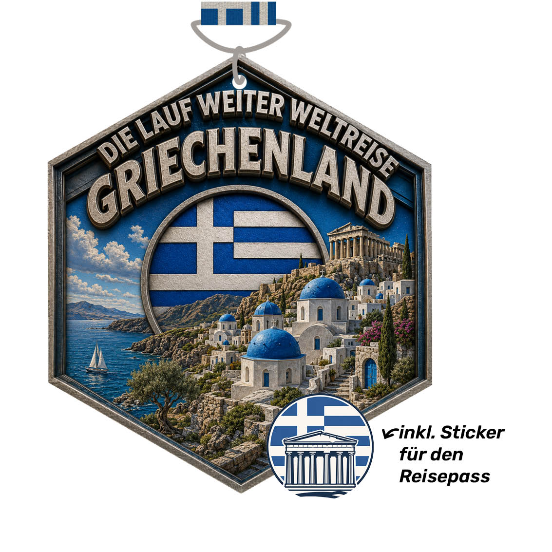 LAUF WEITER Griechenland Medaille