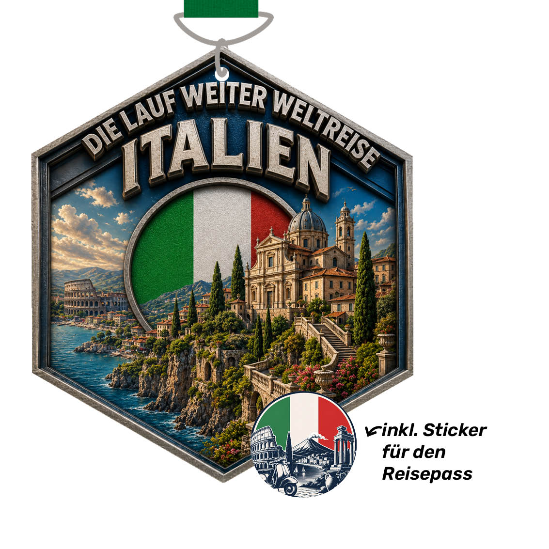 LAUF WEITER Italien Medaille