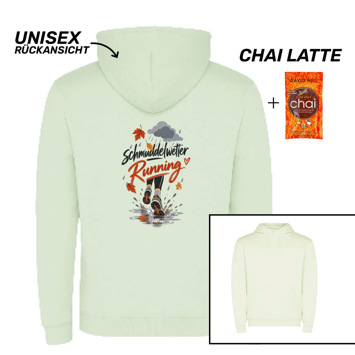 LAUF WEITER Schmuddelwetter Lauf Hoodie