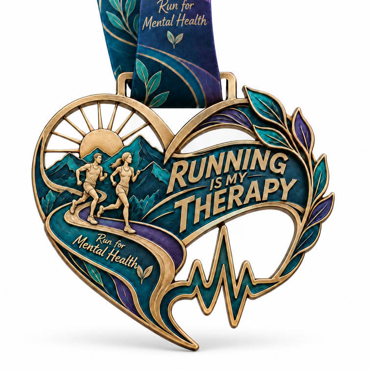LAUF WEITER Run for Mental Health Medaille
