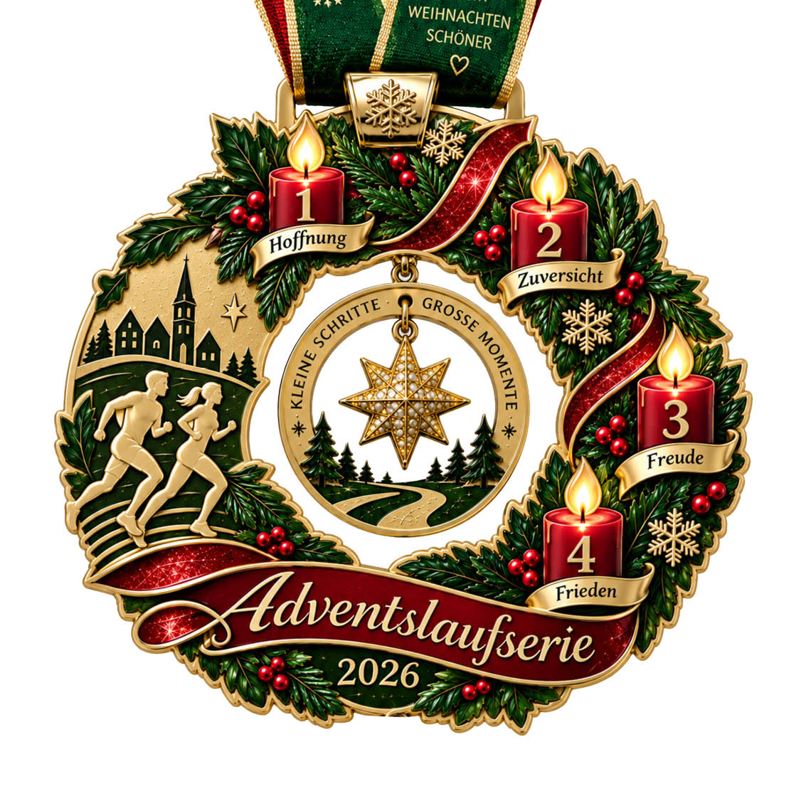 LAUF WEITER Adventslauf Serie'26 Medaille