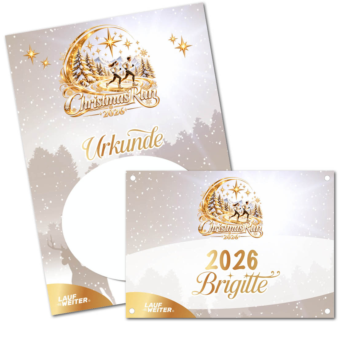 LAUF WEITER Christmas Run 2026 Startnummer & Urkunde