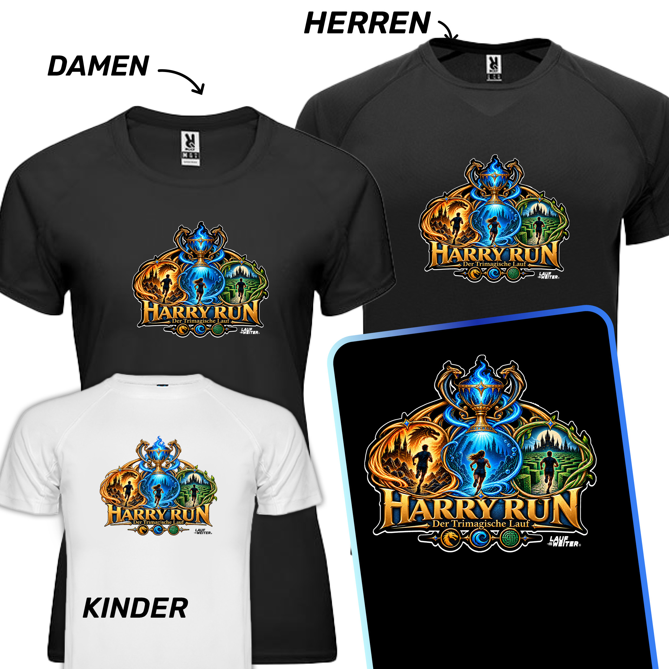 LAUF WEITER Harry Run 4.0 T-Shirts