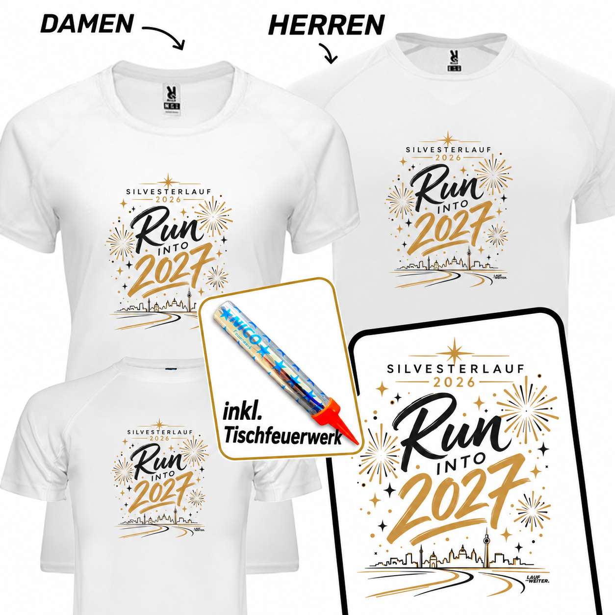 LAUF WEITER Silvesterlauf T-Shirts